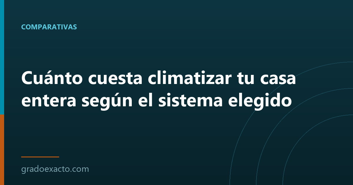 Cuánto cuesta climatizar tu casa entera según el sistema elegido