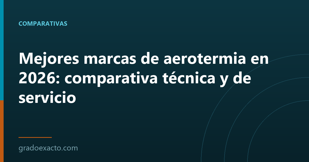 Mejores marcas de aerotermia en 2026: comparativa técnica y de servicio